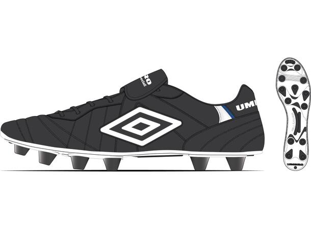 UMBRO Speciali Pro FG Svart/Vit 44,5 Fotbollsko fasta dobbar 