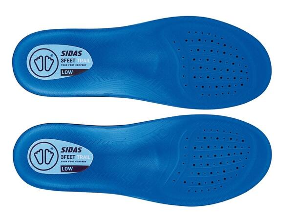 SIDAS 3FEET TRAIL LOW Blå XS Formade iläggssulor lågt fotvalv 