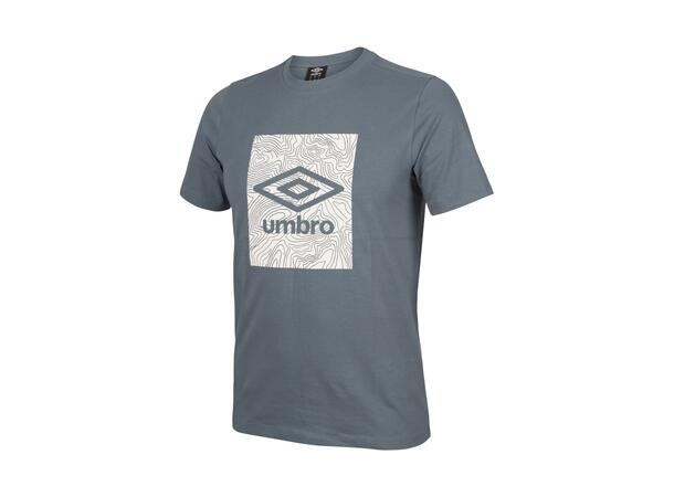 UMBRO Geo Graphic Tee Blågrå XS T-shirt med tryck 