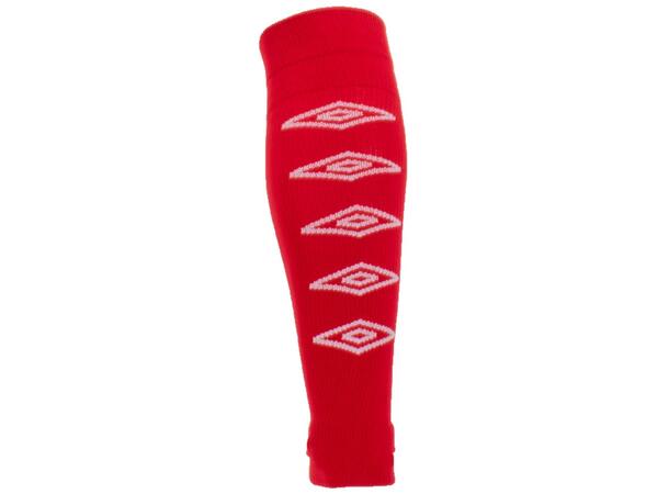UMBRO UX Elite No Foot Röd/Vit SR Fotbollsstrumpor utan fot 
