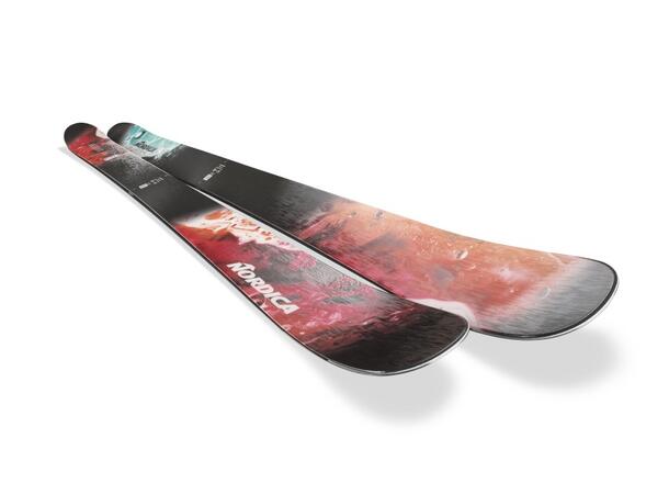 NORDICA UNLEASHED 114 Svart/Oran 174 Skidor Freeride Twintip (flat) 