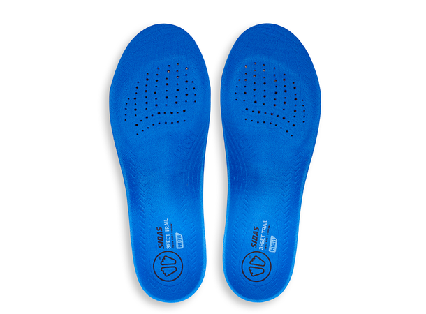 SIDAS 3FEET TRAIL V2 HIGH Blå XS Formade iläggssulor högt fotvalv 