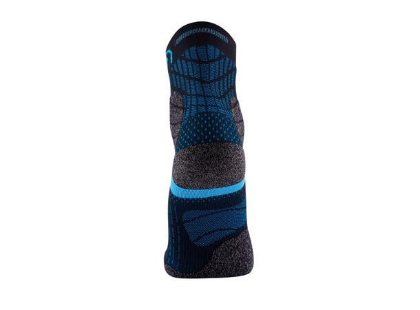 SIDAS DOUBLE TRAIL CREW Svart/Blå 35-36 Löparstrumpor trailrunning 