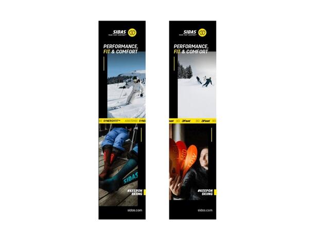 SIDAS WD SIDE FLAGS : WINTER Sidoflaggor till Wooden Display 