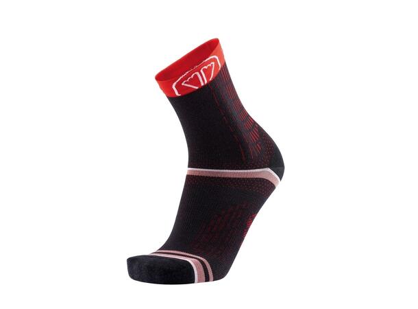 SIDAS WINTER RUN SOCKS Svart/Röd 37-38 Löparstrumpor vinter 