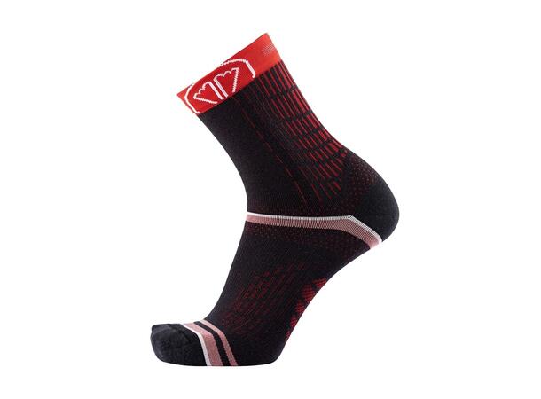 SIDAS WINTER RUN SOCKS Svart/Röd 37-38 Löparstrumpor vinter 