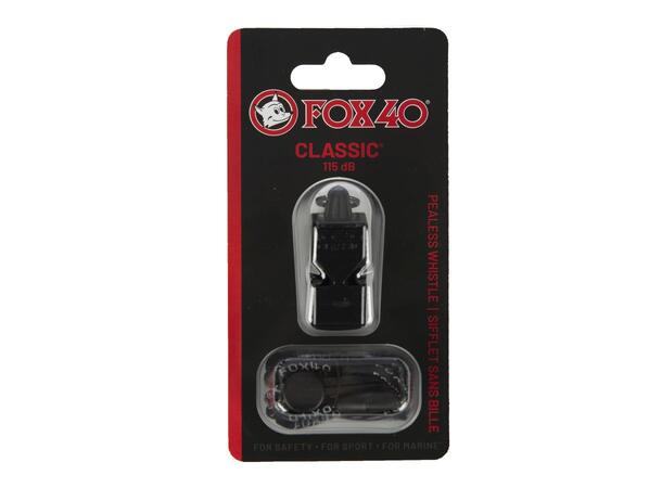 ST FOX40 Classic Whistle Svart Visselpipa 115dB 