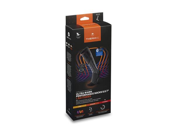 THERM-IC S.E.T® PERF+1400B Grå 39-41 Set med strumpor, batteri och laddkabel