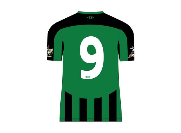 UMBRO Derby SS Jsy 25 Svart/Grön XL SMU matchtröja kort ärm 