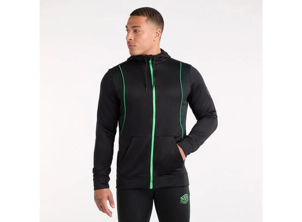 UMBRO Pro Train FZ Hoodie Svart L Träningströja med luva 