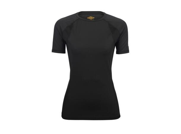 UMBRO Pro Train Poly Tee W Svart 38 Tränings t-shirt dam 