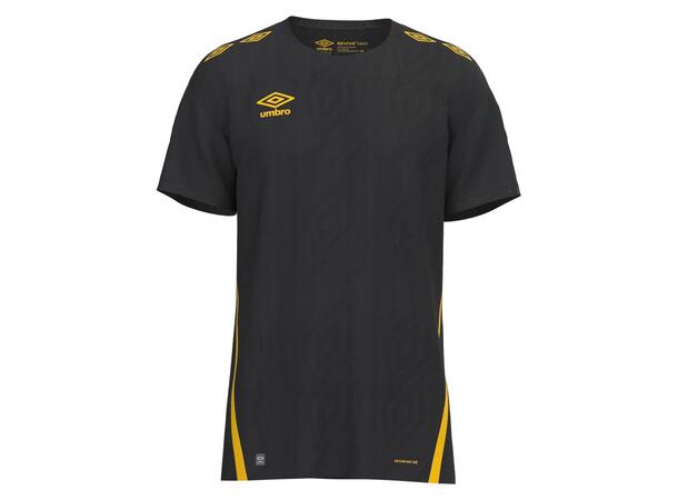 UMBRO UX Pro SS Jsy Jr Svart/Gul 128 Matchtröja kort ärm junior 