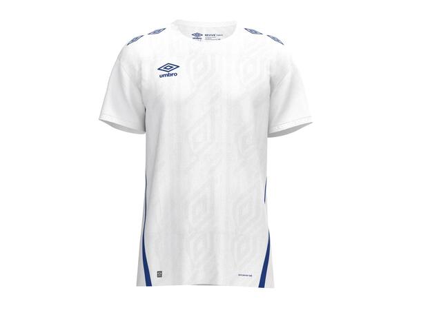UMBRO UX Pro SS Jsy Jr Vit/Blå 128 Matchtröja kort ärm junior 