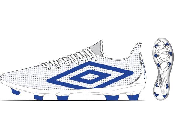 UMBRO Velocita Matrix Club FG Vit 42 Fotbollsko fasta dobbar 