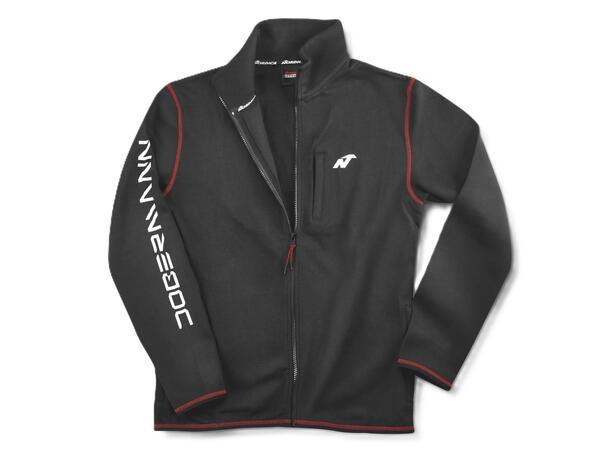 NORDICA DOBERMANN SCUBA Svart XL Sweater med dragkedja och hög krage 