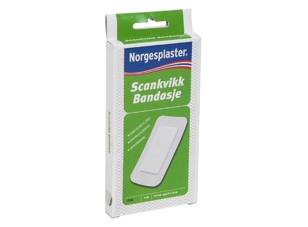 SCANSPORT Scankvikk Bandasjepl. 5x10 cm Bandageplåster