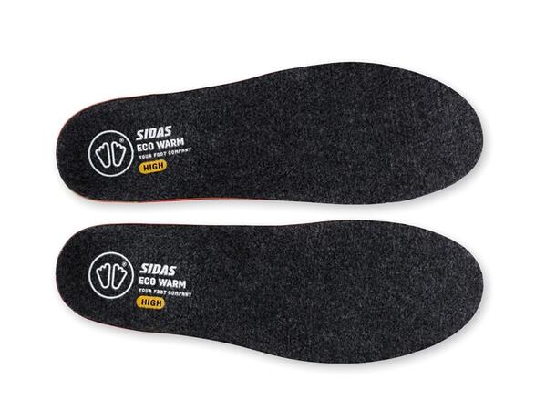 SIDAS 3FEET ECO WARM HIGH Grå M Formade iläggssulor högt fotvalv 
