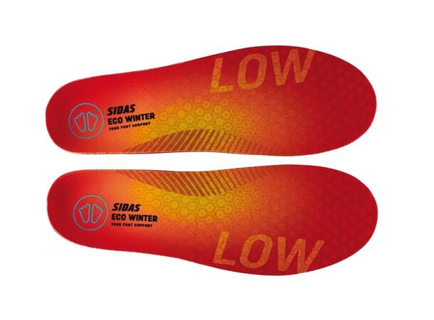 SIDAS 3FEET ECO WINTER LOW Röd XL Formade iläggssulor lågt fotvalv 