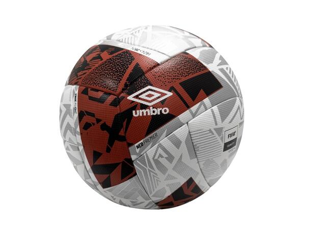 UMBRO Neo Swerve Premier FQ Vit/Röd 5 Match & träningsboll FIFA Quality 