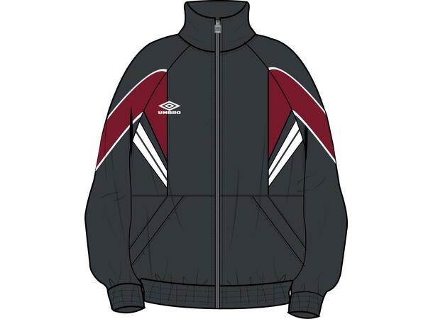 UMBRO Relaxed Track Jacket Mörkgrå M Retrojacka i nylon 