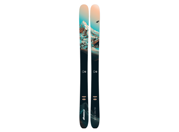 NORDICA SANTA ANA 102 Orange 155 Skidor All Mountain dam (flat) 