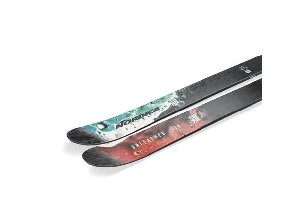 NORDICA UNLEASHED 114 Svart/Oran 186 Skidor Freeride Twintip (flat) 