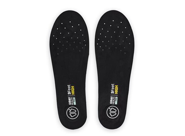SIDAS 3FEET SLIM SH HIGH Gul M Formade iläggssulor högt fotvalv 