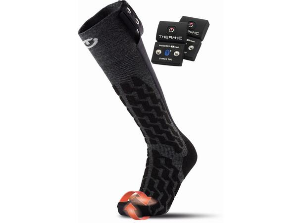 THERM-IC FUSION UNI +700B Svart 39-41 Set med strumpor, batteri och laddkabel 