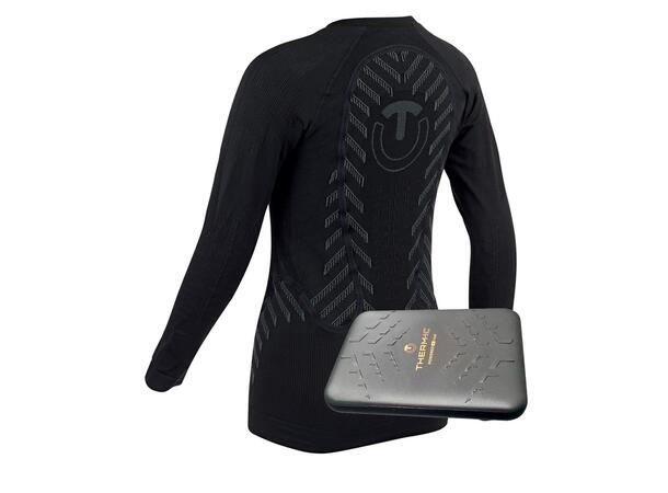 THERM-IC S.E.T® BASELAYR W+BP Svart L/XL Set eluppvärmd tröja+Bodypack dam 