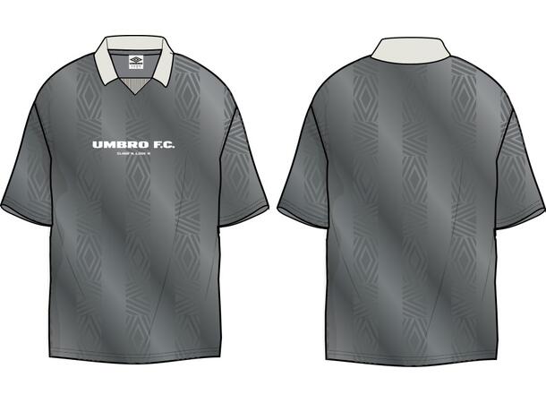 UMBRO Football Shirt Grå L T-shirt med krage 