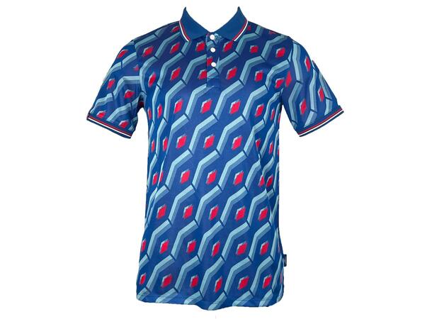 UMBRO Jacquard Polo Shirt Blå L Piketröja med print 