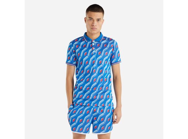 UMBRO Jacquard Polo Shirt Blå L Piketröja med print 