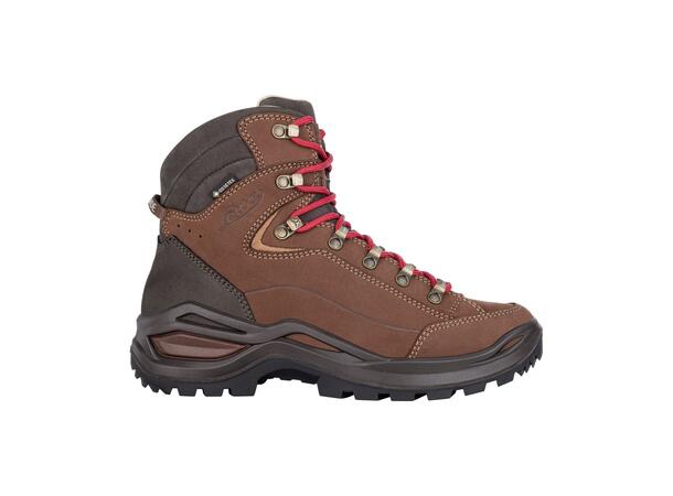 LOWA RENEGADE 100 GTX MID WS Brun 5 Vandringskänga med Gore-Tex dam 