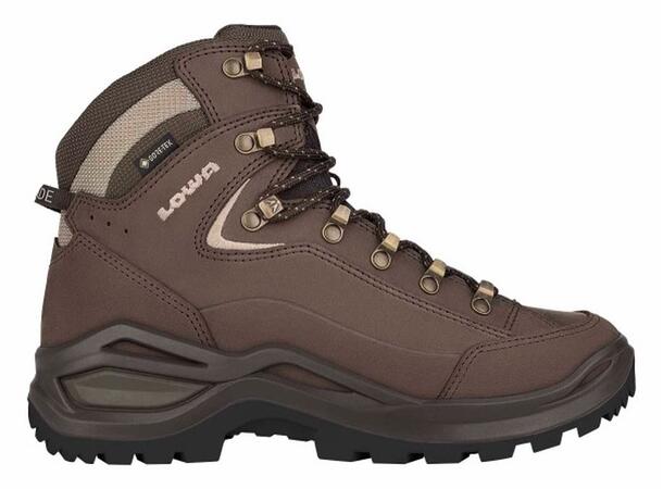 LOWA RENEGADE EVO GTX MID WS Brun 3 Vandringskänga med Gore-Tex dam 