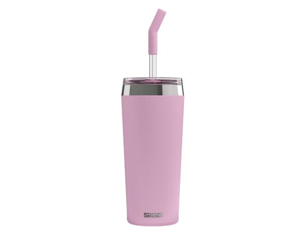 SIGG HELIA TRAVEL MUG Rosa 0,6 L Termos-mugg med sugrör 