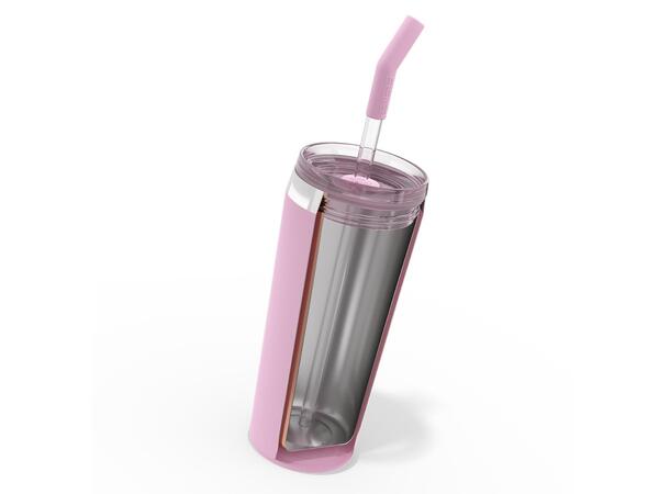 SIGG HELIA TRAVEL MUG Rosa 0,6 L Termos-mugg med sugrör 