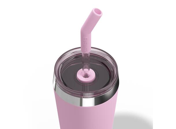 SIGG HELIA TRAVEL MUG Rosa 0,6 L Termos-mugg med sugrör 