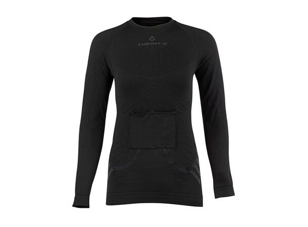 THERM-IC S.E.T® BASELAYR W+BP Svart XXL Set eluppvärmd tröja+Bodypack dam 