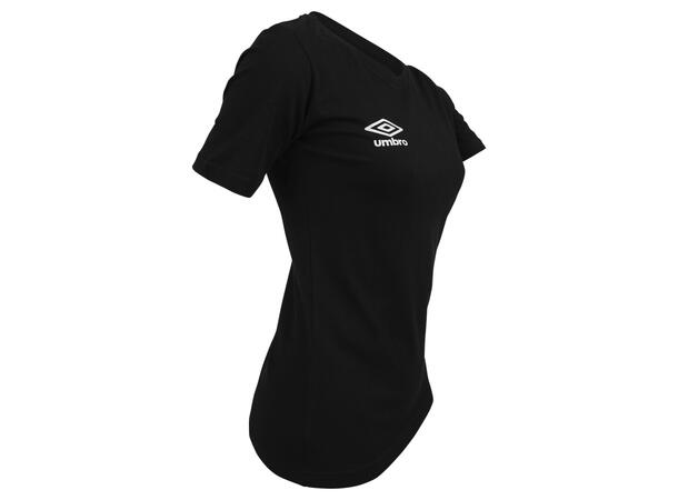 UMBRO Basic Tee W Svart 38 T-shirt med rundhals dam