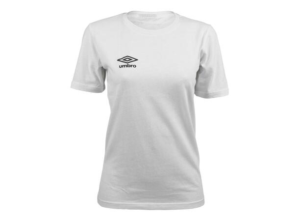 UMBRO Basic Tee W Vit 38 T-shirt med rundhals dam