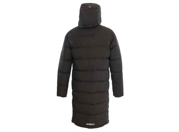 UMBRO Long Coach Jacket Svart XL Fodrad lång klubbjacka 
