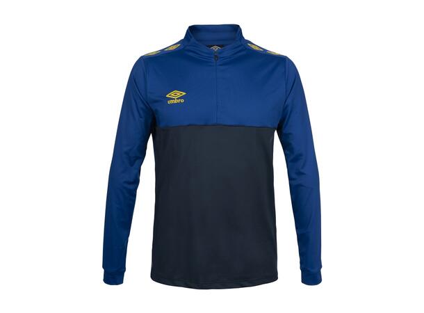 UMBRO UX Pro Half Zip Blå/Gul M Träningströja med krage 