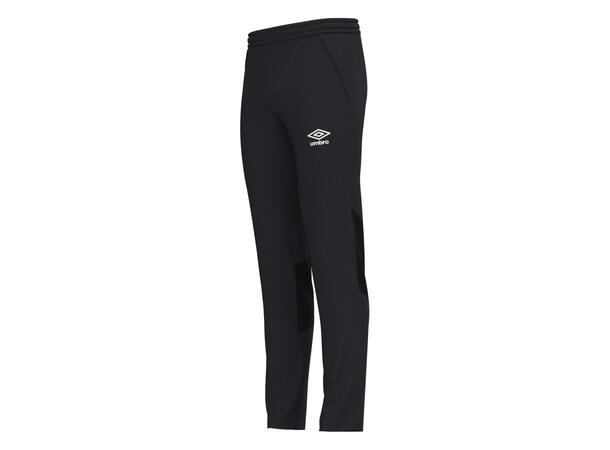 UMBRO UX Pro Slim Pant Jr Svart/Vit 140 Träningsbyxa smal passform junior 