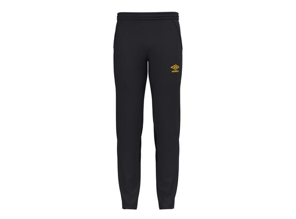 UMBRO UX Pro Slim Pant Svart/Gul L Träningsbyxa smal passform 