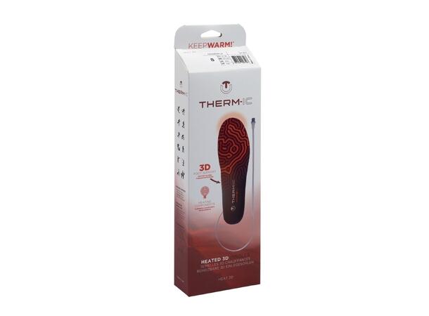 THERM-IC HEAT 3D Svart L Iläggssulor med värmeelement 
