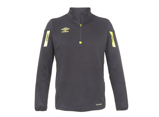 UMBRO Core Sweat Halfzip Svart/Gul L Träningströja med krage 