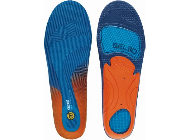 SIDAS 3D CUSHIONING GEL Blå XL Formade iläggssulor med gel 
