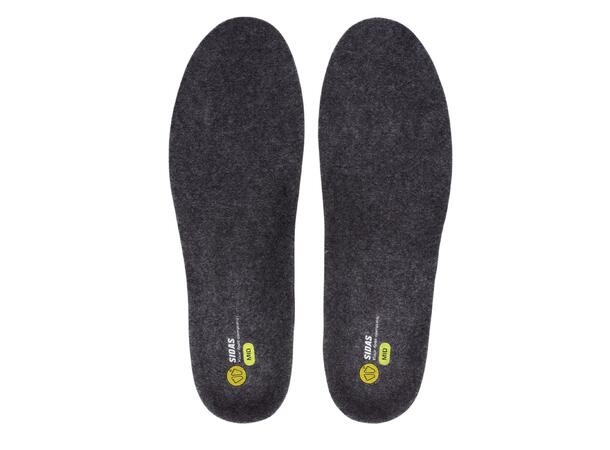 SIDAS 3FEET MERINO MID Grön S Formade iläggssulor medelhögt fotvalv 