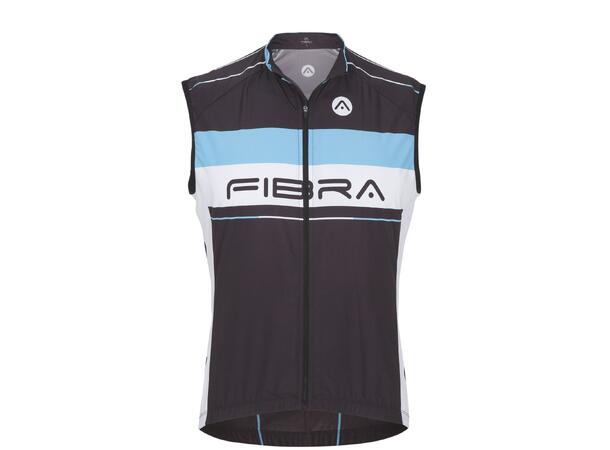 FIBRA Elite Bike Wind Vest Svart XL Vindtät cykelväst 