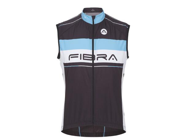 FIBRA Elite Bike Wind Vest Svart XL Vindtät cykelväst 